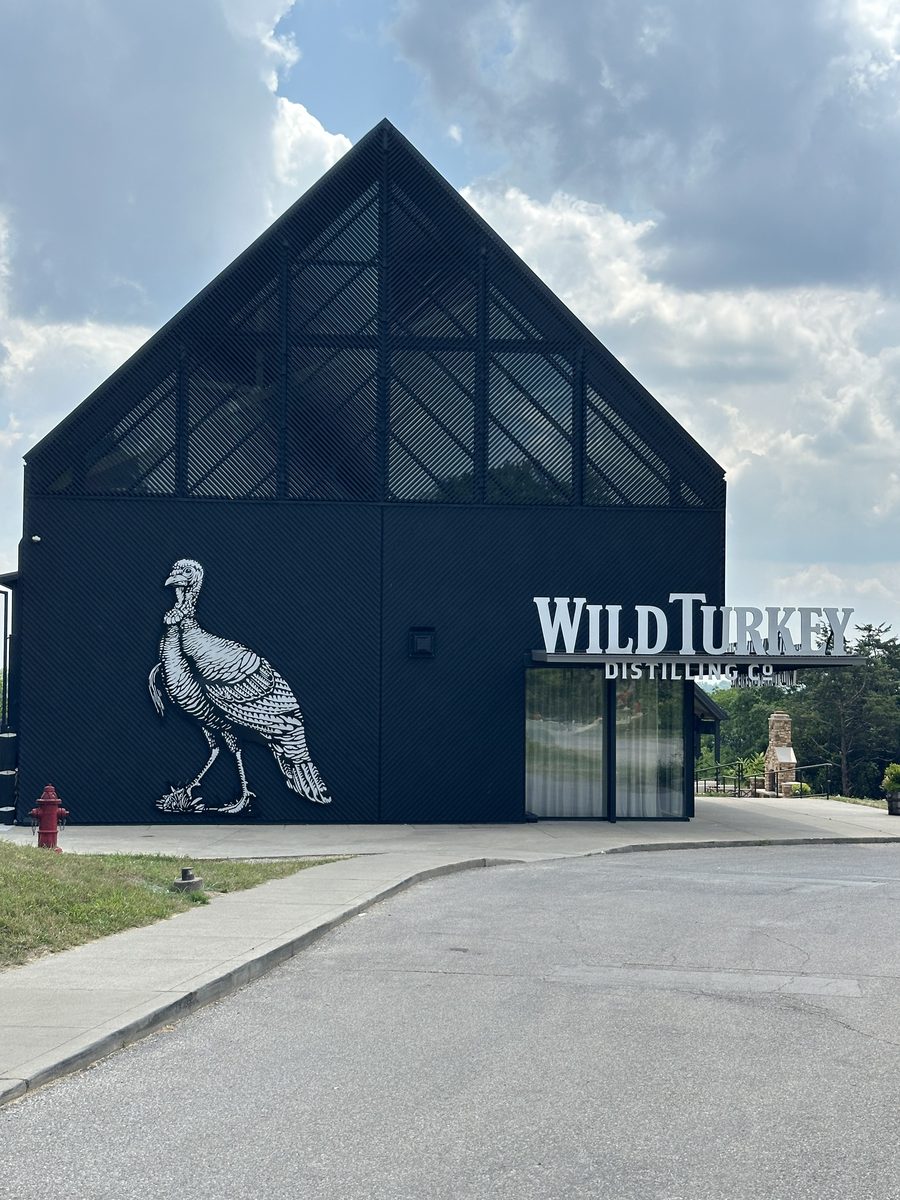 Wild Turkey Distilling Co. black exterior with turkey mural